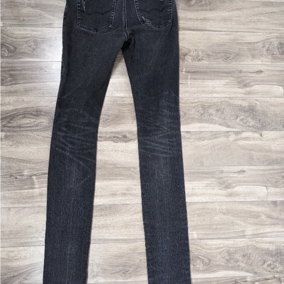 AMERICAN EAGLE x YOUNG MONEY Stacked Skinny Jeans 30 x 34 Black Long Inseam - Picture 5 of 6